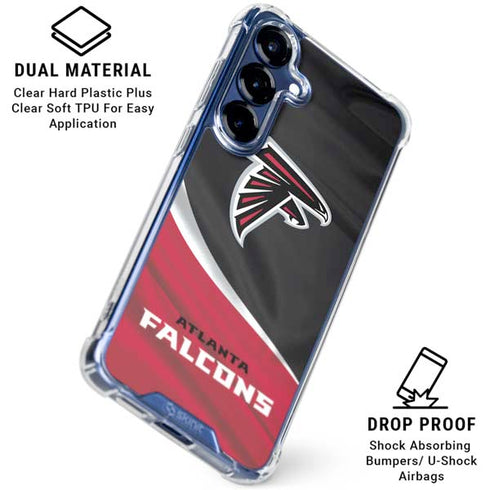 NFL Atlanta Falcons Galaxy S25 Clear Case